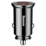 Baseus Circular Plastic A+A 30W DUAL QC 3.0 Quick Car Charger Black CCALL-YD01