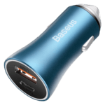 Baseus U+C 40W Golden Contactor Pro Dual Quick Charger Car Charger with Type-C to Lighting 1M Cable