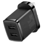 Baseus 10.5W Dual USB UK Pin Adapter