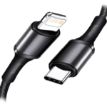 Baseus High Density 1M 20W Braided Fast Charging Data Cable Type-C to iP PD Black