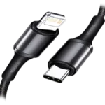Baseus High Density 1M 20W Braided Fast Charging Data Cable Type-C to iP PD Black