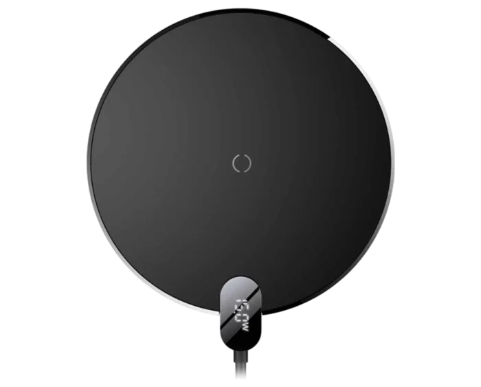 Baseus 15W Digital LED Display Gen 2 Wireless Charger Black - Image 1