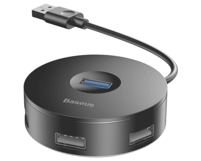 Baseus USB-A to USB-A Hub Air Joy / Round Box Adapter Black - Image 1