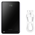 Baseus 10000mAh 20W Wireless Magnetic Bracket Fast Charge Power Bank Purple Cable Type-C to Type-C 60W