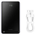 Baseus 10000mAh 20W Wireless Magnetic Bracket Fast Charge Power Bank Purple Cable Type-C to Type-C 60W