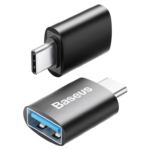 Baseus Type-C to USB A Ingenuity Series Mini OTG Adaptor 3.1 Black