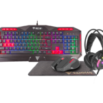 Gamedias Poseidon M2 4 In 1 Combo Keyboard Mouse Headset With Pad