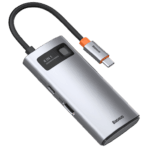 Baseus Metal Gleam Series 4 in 1 Multifunctional Type C HUB Docking Station