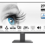 MSI Pro MP273A 27 Inch 100Hz 1ms FHD IPS Level Ultra Slim Frameless Monitor