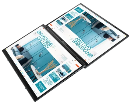 ASUS ZenBook DUO UX8406 (Intel® Core™ Ultra 7 Processor 155H/32GB DDR5 RAM/ 1TB M.2 NVMe SSD/14.0-inch, FHD (1920 x 1200) OLED Touch/Office Home & Student/Windows 11)