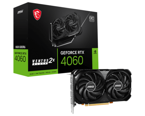 MSI GeForce RTX 4060 Ventus OC 2X 8GB GDDR6X Black GPU