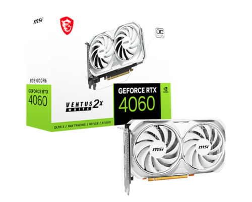 MSI GeForce RTX 4060 Ventus OC 2X 8GB GDDR6X White GPU
