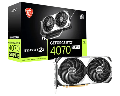 MSI GeForce RTX 4070 Super Ventus OC 2X 12GB GDDR6X GPU