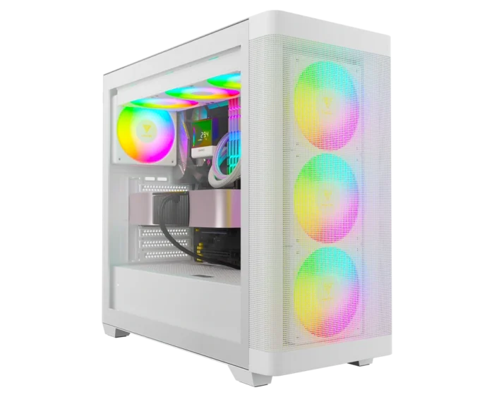 CASGAD006 (1) GAMDIAS ATHENA M3 WH Gaming Case - Image 1
