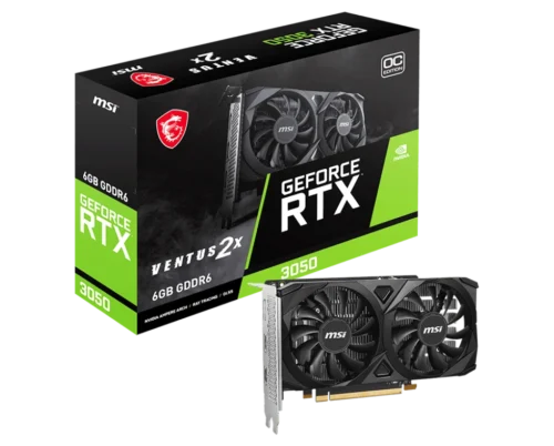 MSI GeForce RTX 3050 VENTUS 2X e 6GB OC GPU