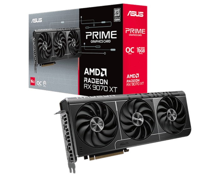 ASUS PRIME RADEON™ RX 9070 XT OC Edition 16GB GDDR6 GPU - Image 1