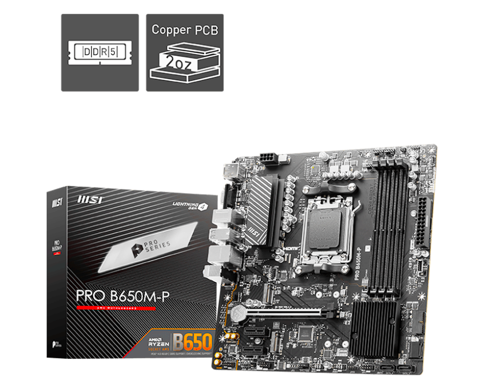 MSI PRO B650M-P DDR5 Motherboard