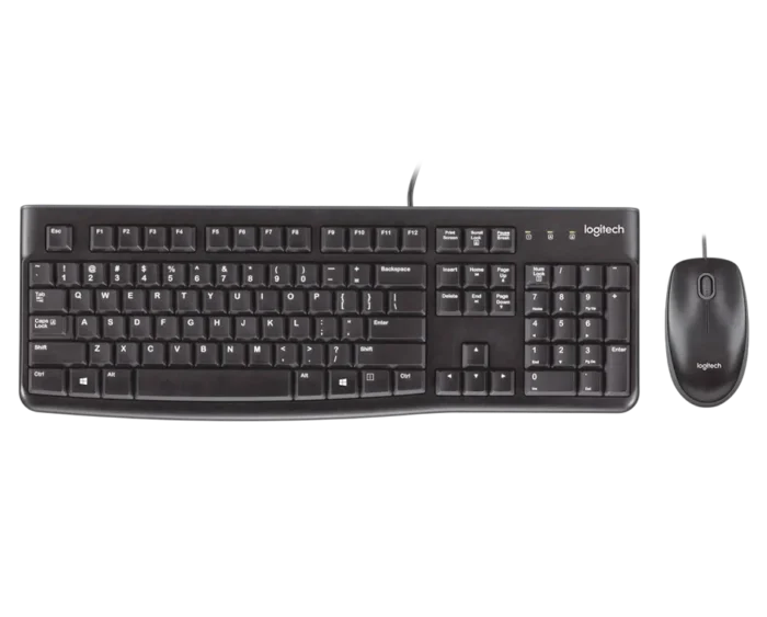 Logitech MK120 Wired Keyboard and Mouse Combo - Image 1