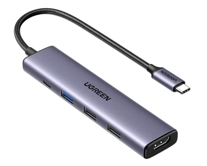 UGREEN Revodok 105 USB C Hub 5 in 1 Multiport Adapter 4K HDMI - Image 1