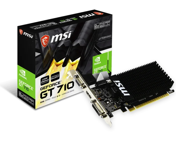 GT 710 MSI NVIDIA GeForce® GT 710 DDR3 2GB Graphic Card - Image 1