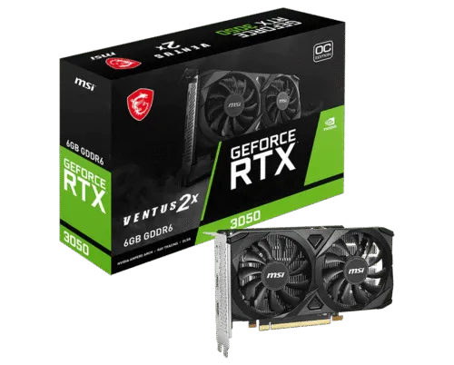 MSI GeForce RTX 3050 VENTUS 2X e 6GB OC GPU