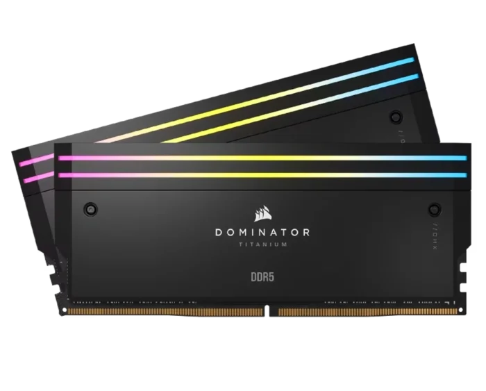 DOMINATOR® TITANIUM RGB 64GB (2x32GB) DDR5 DRAM 6400MT/s CL32 Intel XMP Memory - Image 2