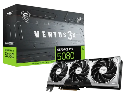 MSI GeForce RTX™ 5080 16GB VENTUS 3X OC Graphic Card