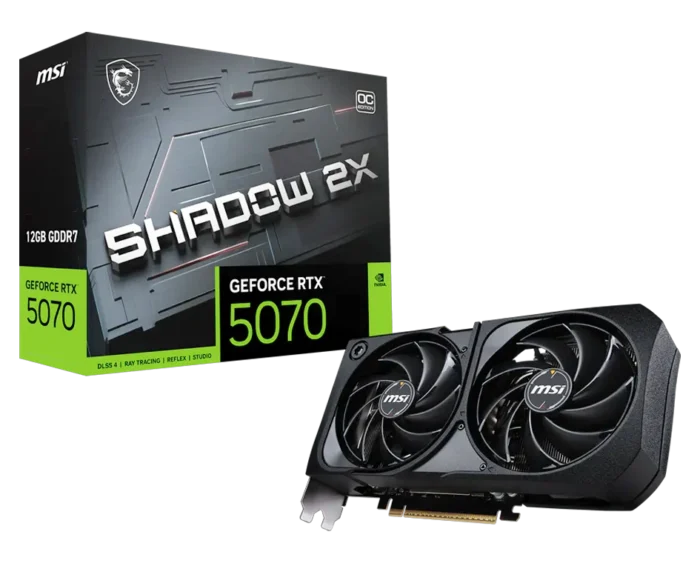 MSI GeForce RTX™ 5070 12GB SHADOW 2X OC Graphic Card - Image 1