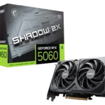 MSI GeForce RTX™ 5060 8GB SHADOW 2X OC Graphic Card