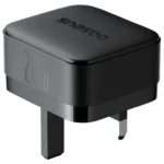 Baseus Palm Fast Charger 1C 20W UK Cluster Black With Cable USB-C to USB-C 60W 20V/3A 1M