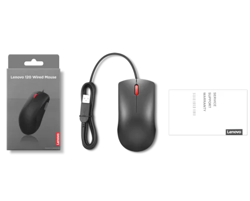 Lenovo 120 Wired Mouse - Image 3