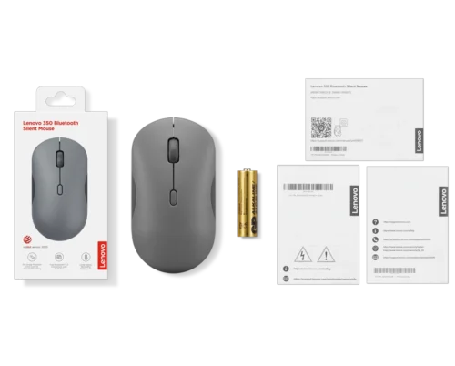 Lenovo 350 Silent Bluetooth Mouse (Luna Grey) - Image 6