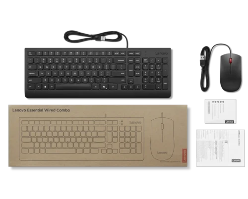 Lenovo Essential Wired Combo Keyboard and Mouse - Image 4