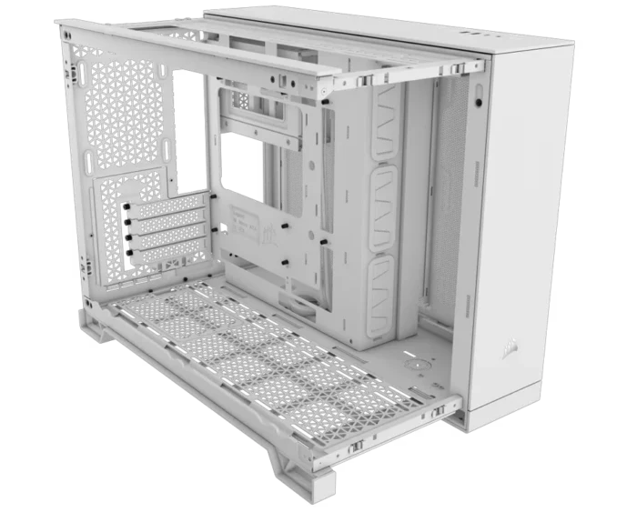 CORSAIR 2500X Mid-Tower Dual Chamber PC Case - White - Image 2
