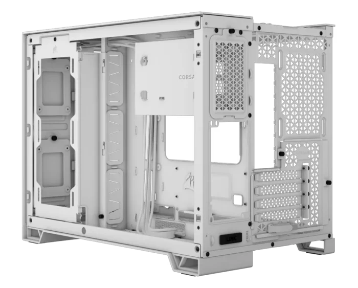 CORSAIR 2500X Mid-Tower Dual Chamber PC Case - White - Image 3