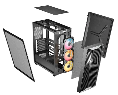 CORSAIR 3200D RS ARGB Mid-Tower PC Case - Black - Image 2