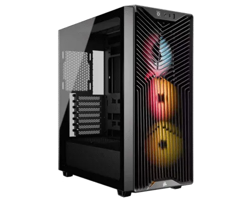 CORSAIR 3200D RS ARGB Mid-Tower PC Case - Black