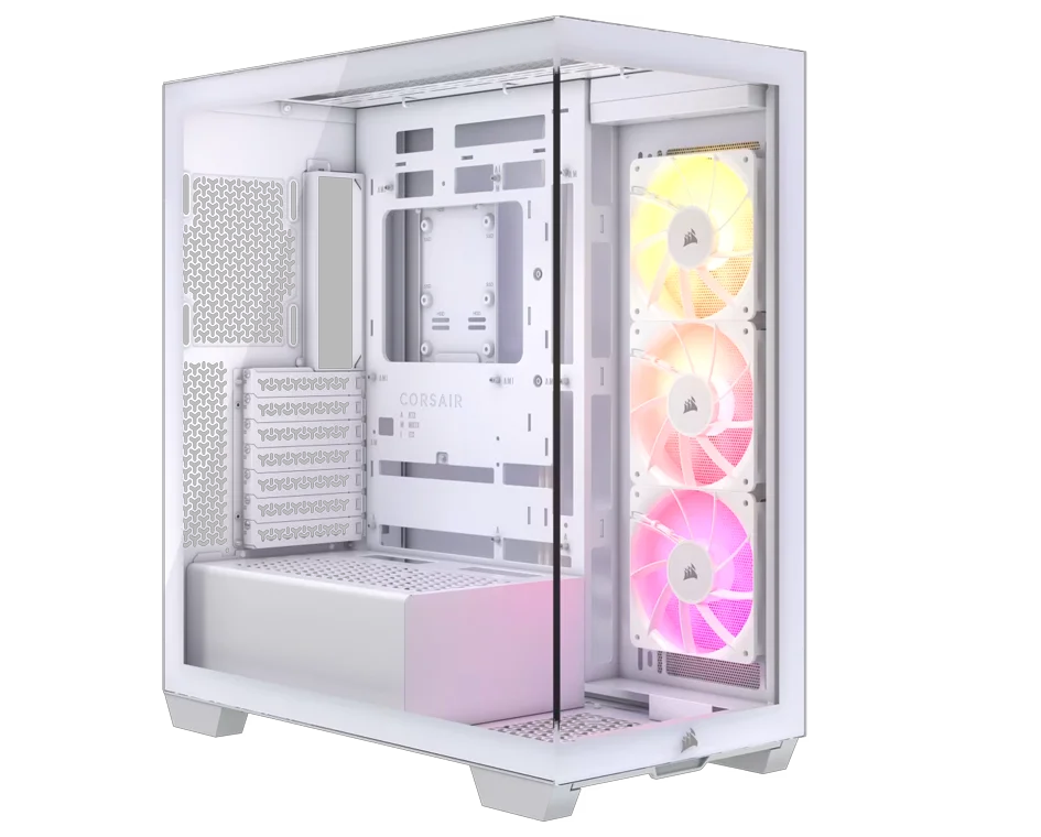 CORSAIR 3500X ARGB CASE WHITE CORSAIR 3500X ARGB Mid-Tower PC Case - White - Image 1