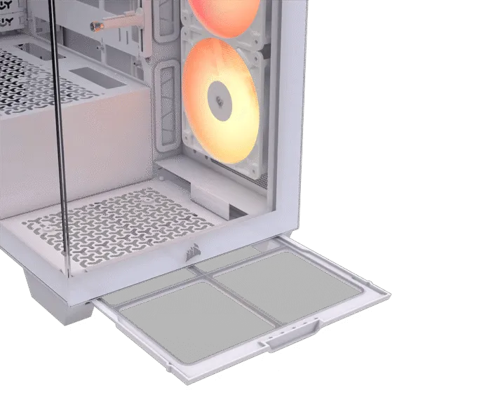 CORSAIR 3500X RS-R ARGB Mid-Tower PC Case - White - Image 2