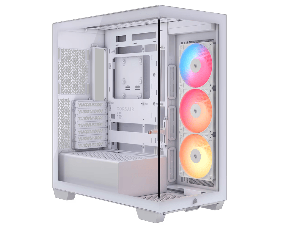 CORSAIR 3500X rs-rARGB CASE WHITE CORSAIR 3500X RS-R ARGB Mid-Tower PC Case - White - Image 1