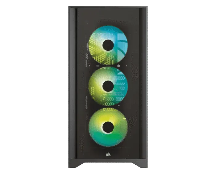 CORSAIR iCUE 4000X RGB Tempered Glass Mid-Tower ATX Case-Black - Image 2