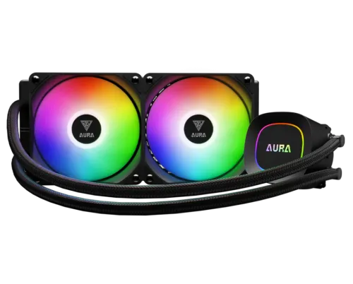 GAMDIAS AURA GL240 Lite ARGB Liquid CPU Cooler - Image 2