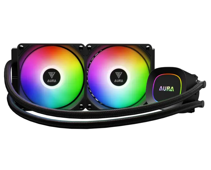 GAMDIAS AURA GL240 Lite ARGB Liquid CPU Cooler - Image 2