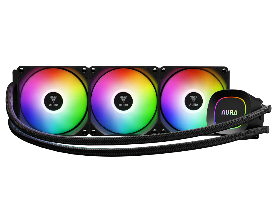 GAMDIAS AURA GL360 LITE GAMDIAS AURA GL360 Lite RGB Liquid CPU Cooler - Image 1