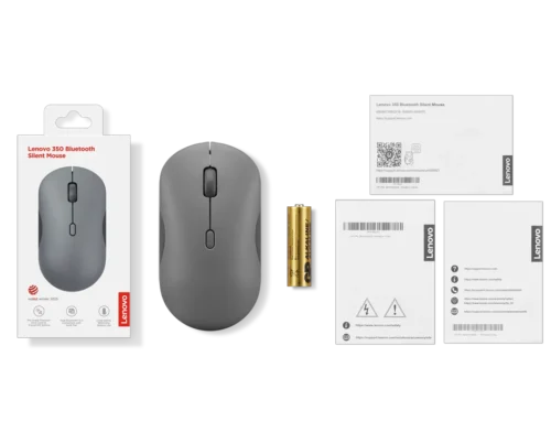 Lenovo 350 Bluetooth Silent Mouse (Luna Grey) - Image 4