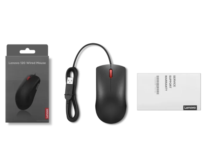 Lenovo 120 Wired Mouse - Image 5