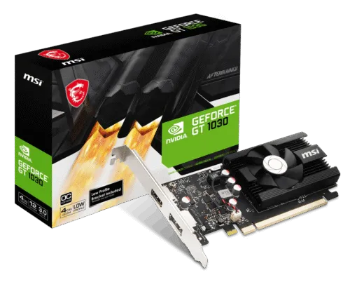 MSI GeForce GT 1030 4GD4 LP OC Graphic Card