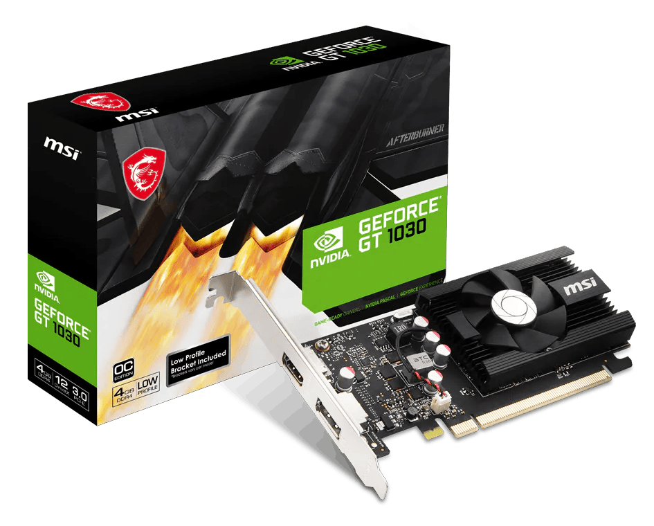 MSI GeForce GT 1030 4GD4 LP OC Graphic Card