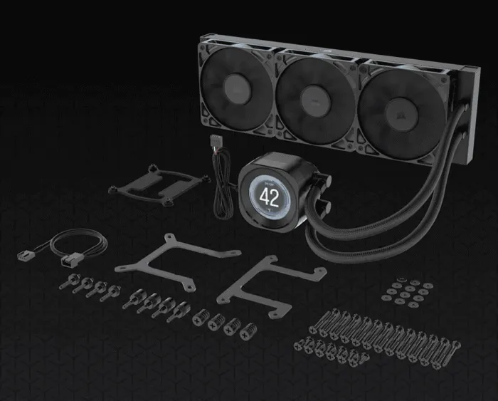 CORSAIR NAUTILUS 360 RS LCD Liquid CPU Cooler - Image 3