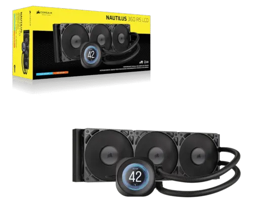 CORSAIR NAUTILUS 360 RS LCD Liquid CPU Cooler - Image 2